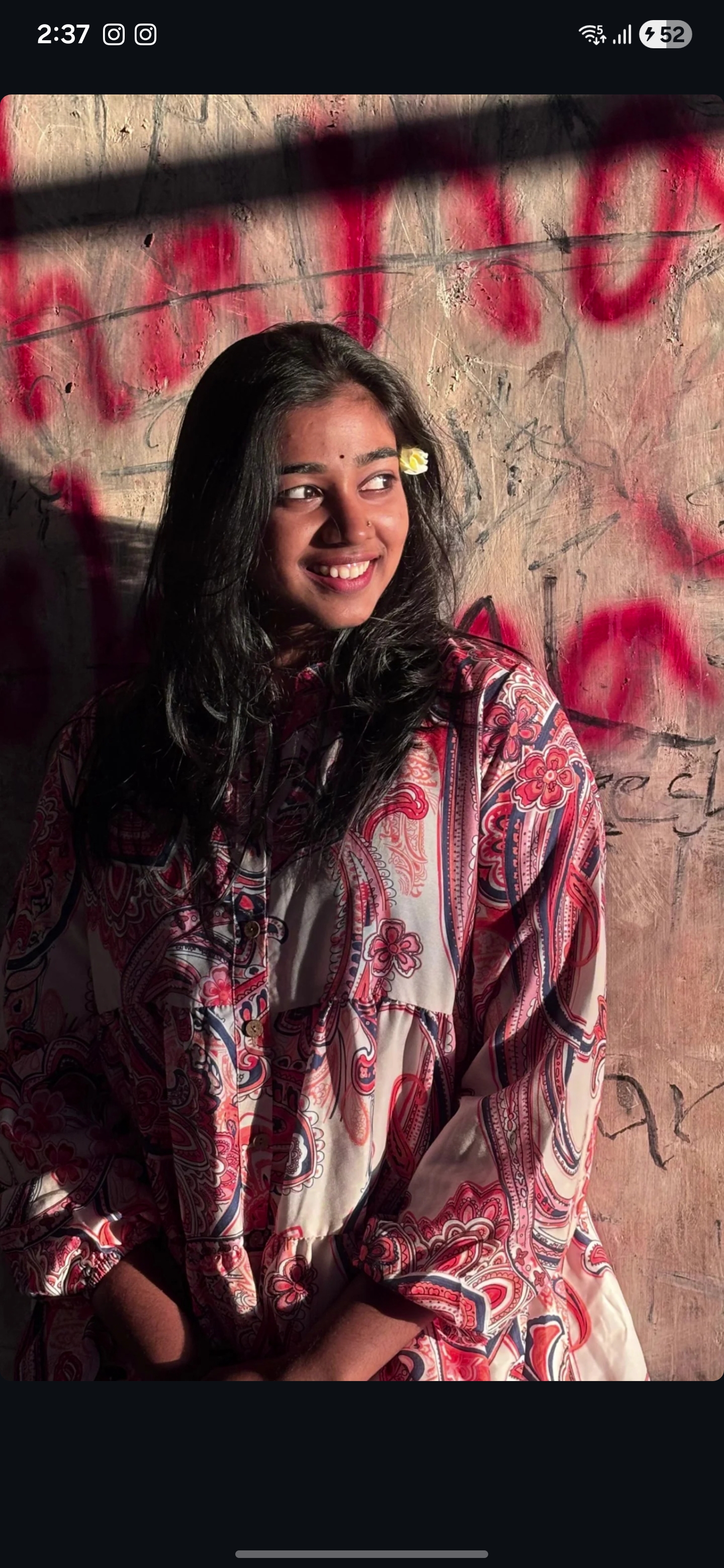 Beautiful against the street art